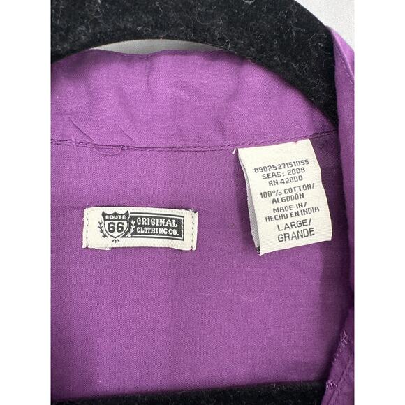 90s Vintage Top Womens Large Purple Y2K Eyelet Cottage Fairy Boho Bohemian - Picture 2 of 8